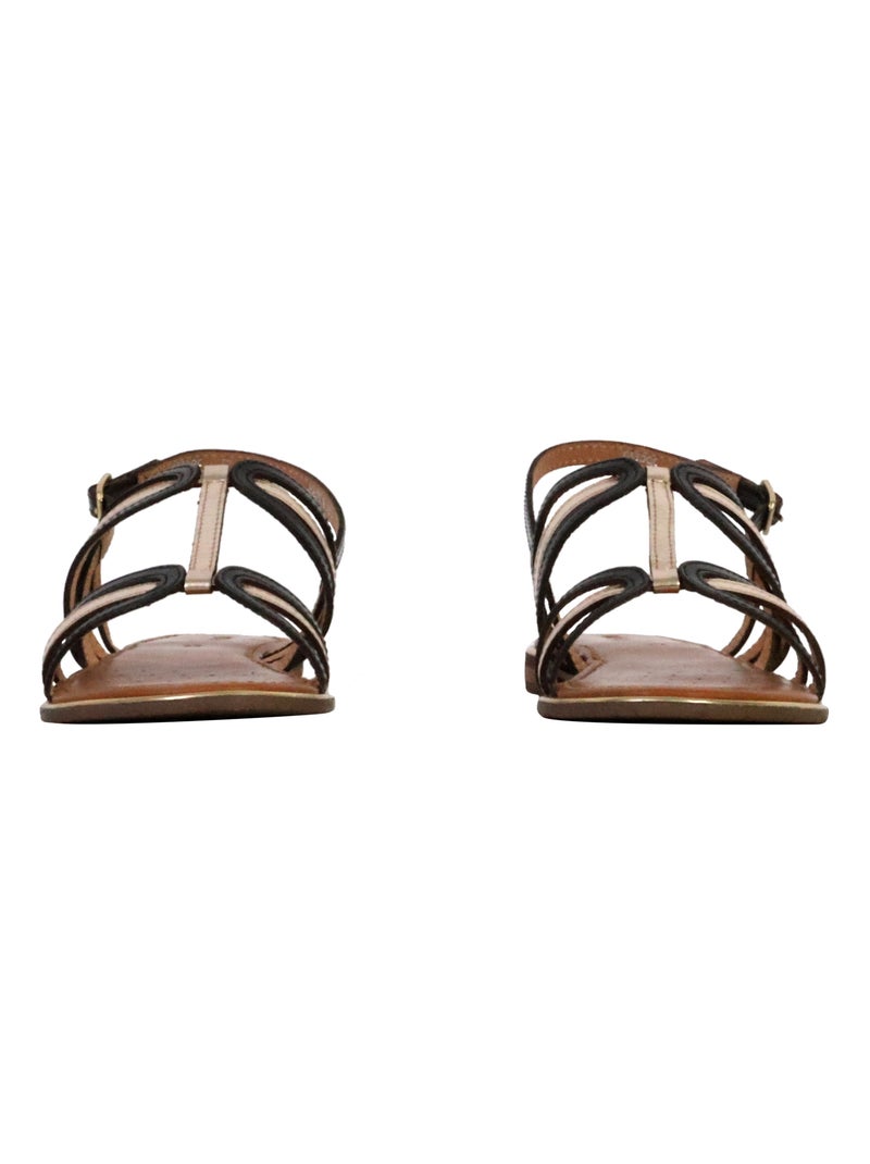 Sandales Cuir Geox Sozy Plus Multicolore - Kiabi