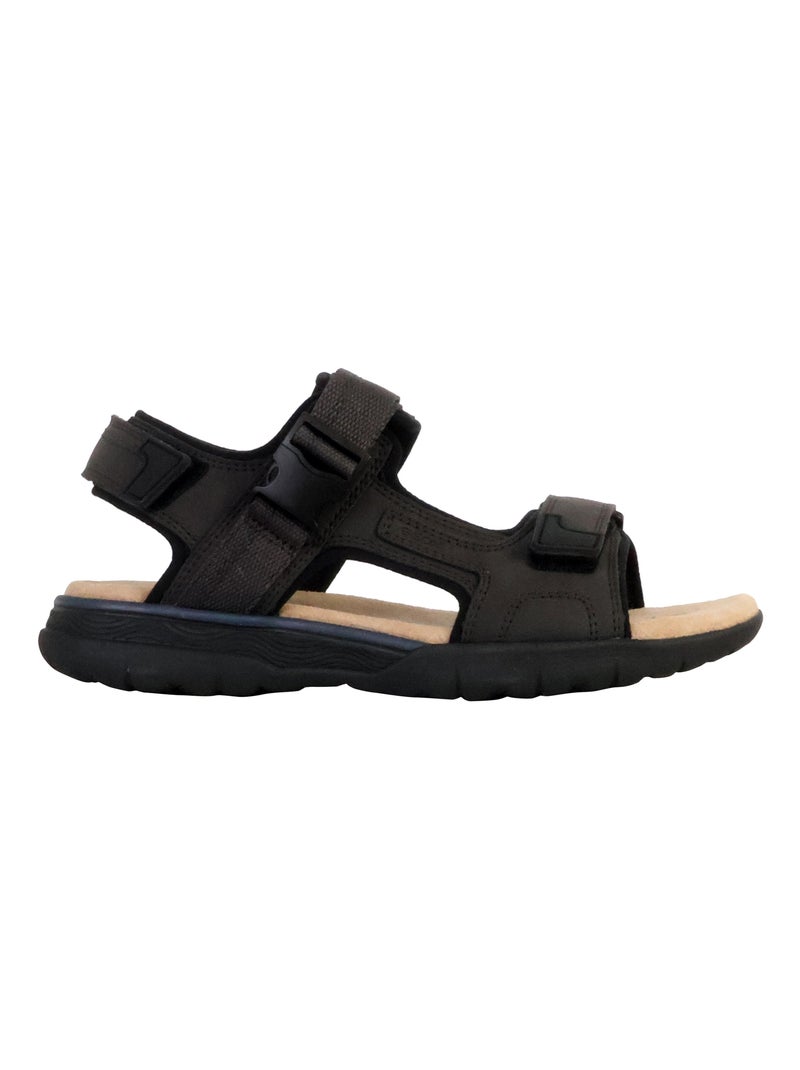 Sandales Cuir Geox Spherica Marron - Kiabi