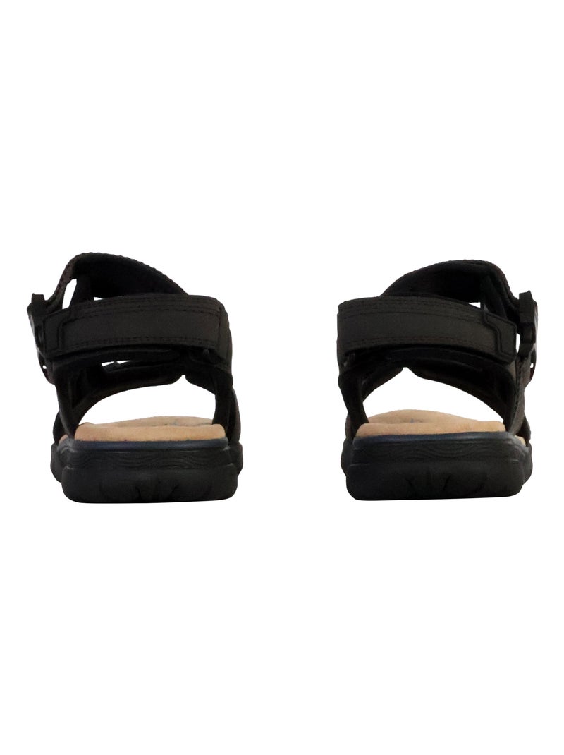 Sandales Cuir Geox Spherica Marron - Kiabi