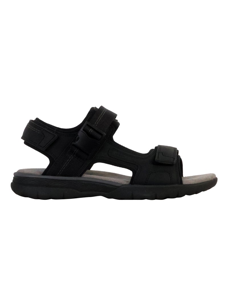 Sandales Cuir Geox Spherica Noir - Kiabi