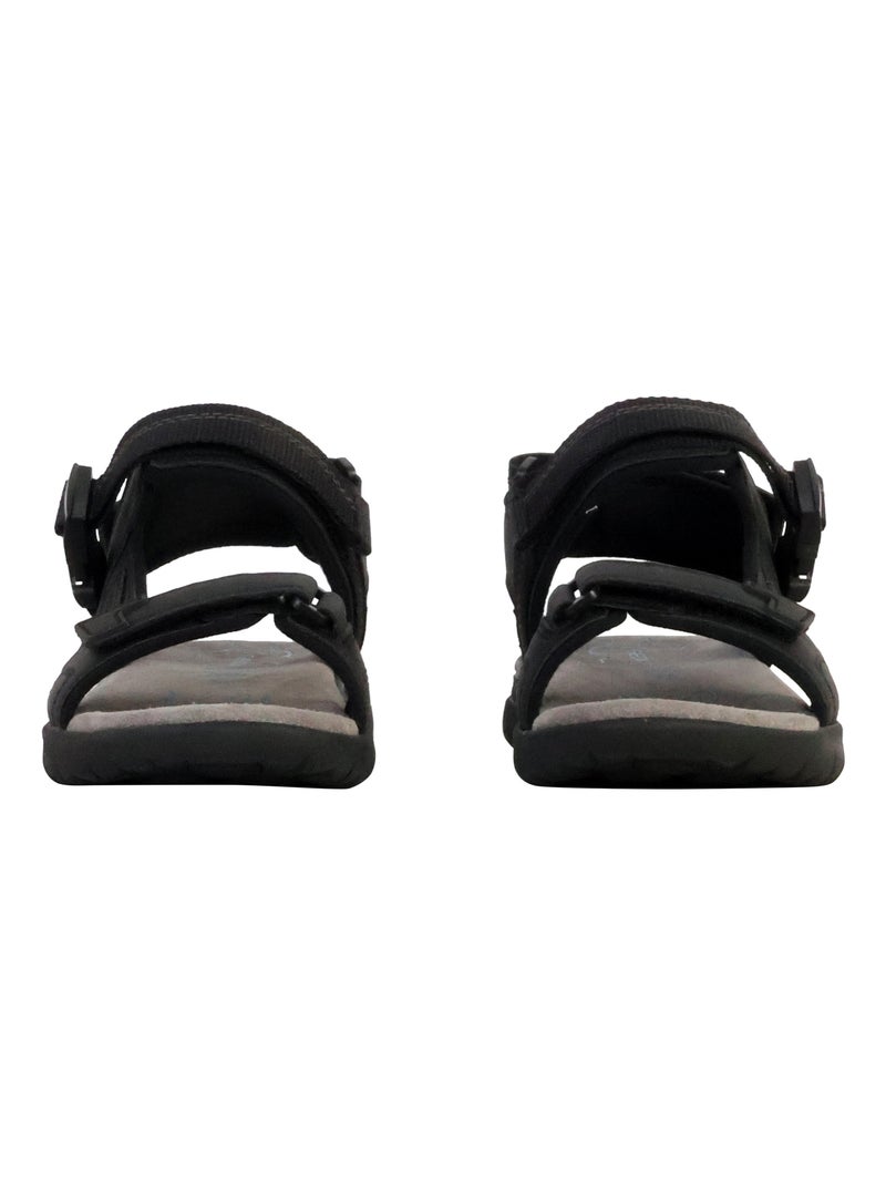 Sandales Cuir Geox Spherica Noir - Kiabi