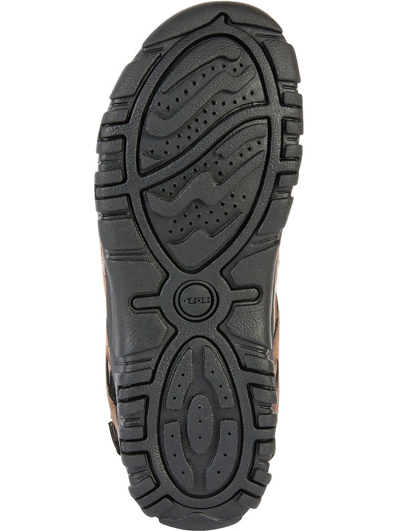 Sandales Cuir Geox Strada Marron - Kiabi
