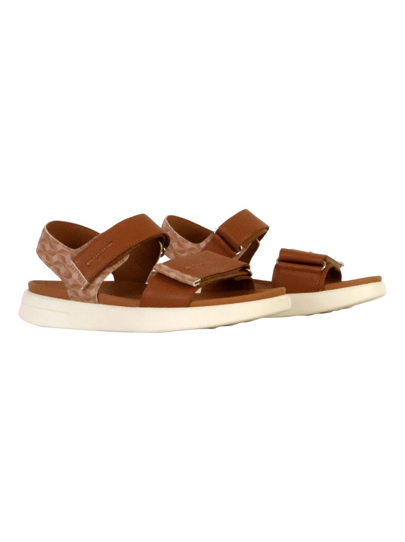 Sandales Cuir Geox Xand Marron - Kiabi