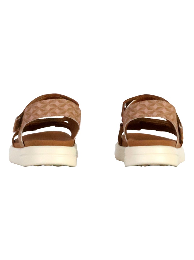Sandales Cuir Geox Xand Marron - Kiabi