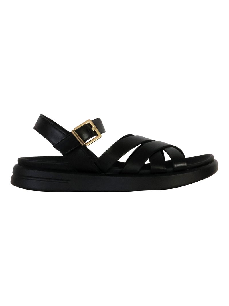Sandales Cuir Geox Xand Noir - Kiabi