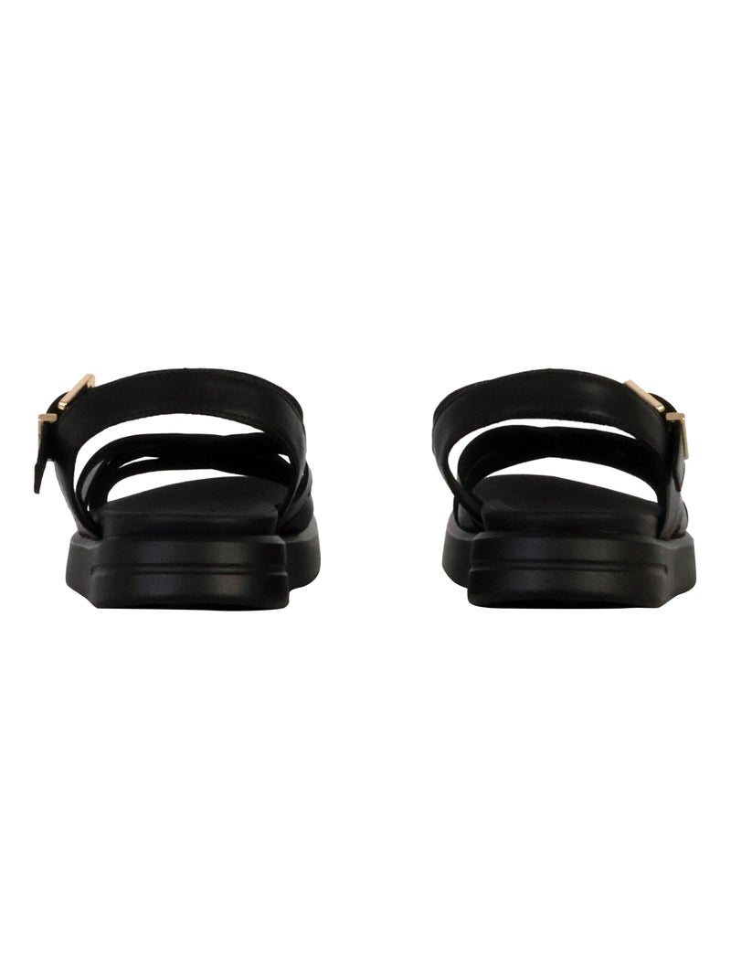 Sandales Cuir Geox Xand Noir - Kiabi