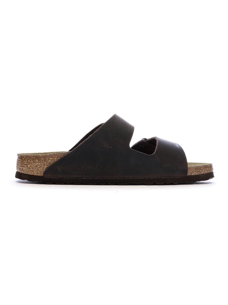Sandales  Cuir Homme Birkenstock Arizona Marron - Kiabi