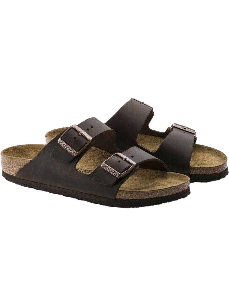 Sandales  Cuir Homme Birkenstock Arizona Marron - Kiabi