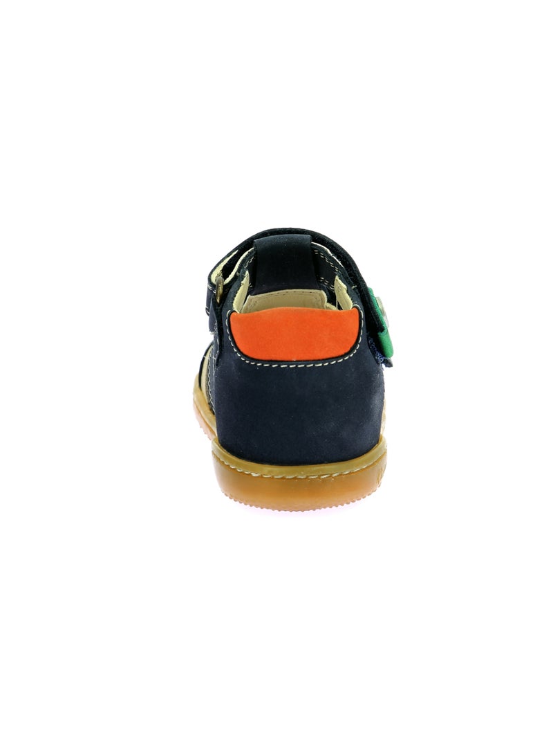 Sandales Cuir Kick Pod Kickers Bleu marine - Kiabi