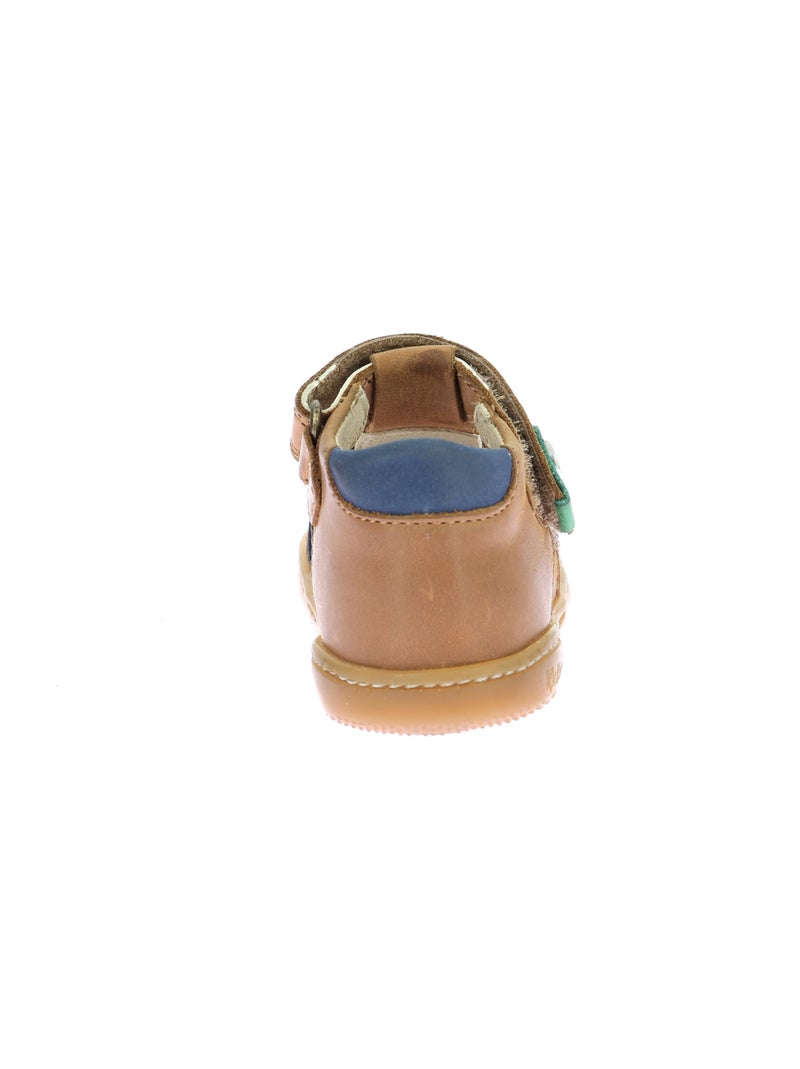 Sandales Cuir Kick Pod Kickers Camel - Kiabi