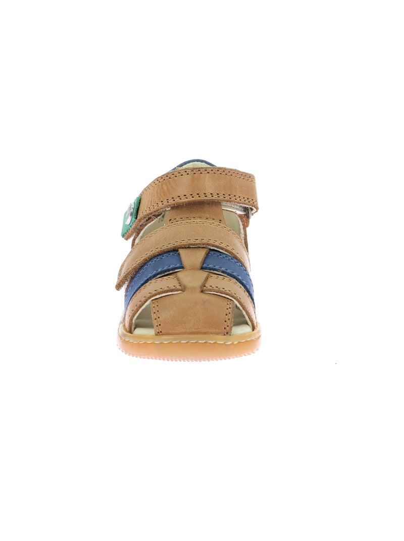 Sandales Cuir Kick Pod Kickers Camel - Kiabi