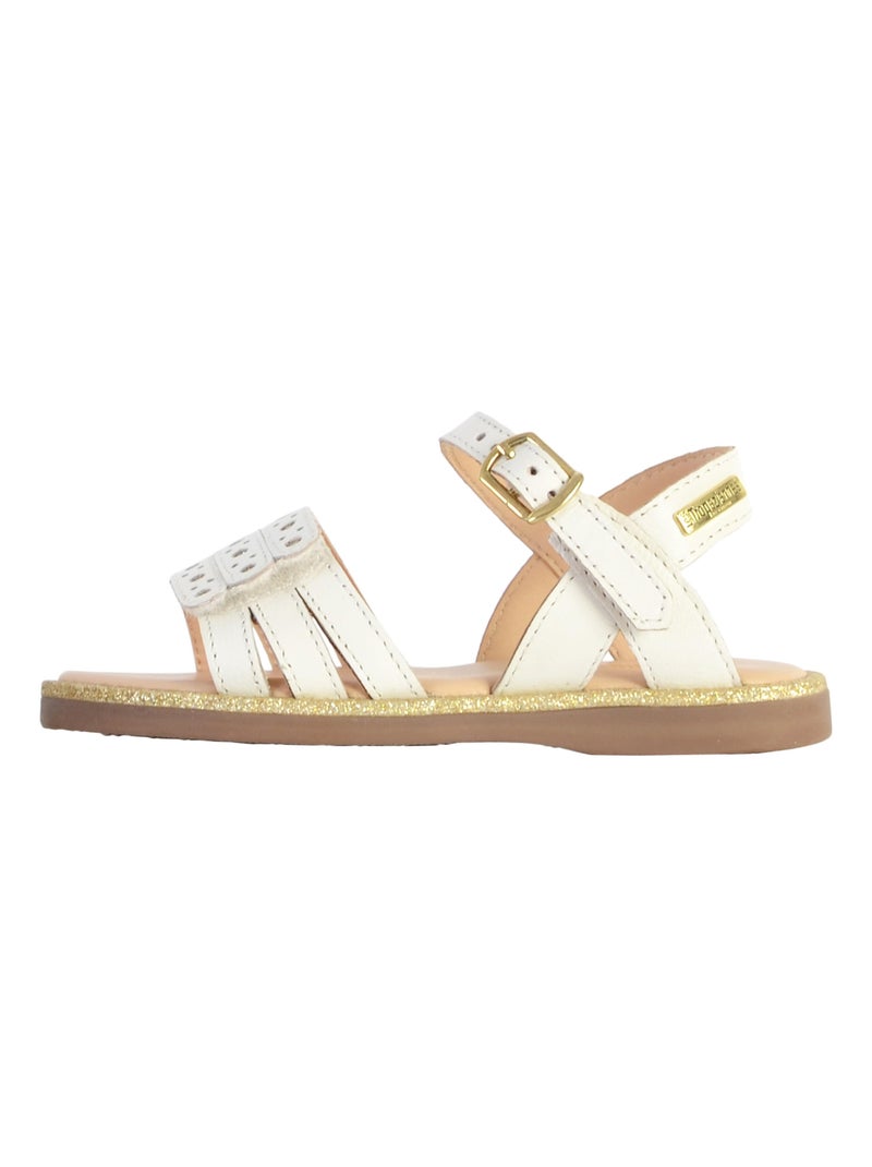 Sandales Cuir Les Tropeziennes Isidor Blanc - Kiabi