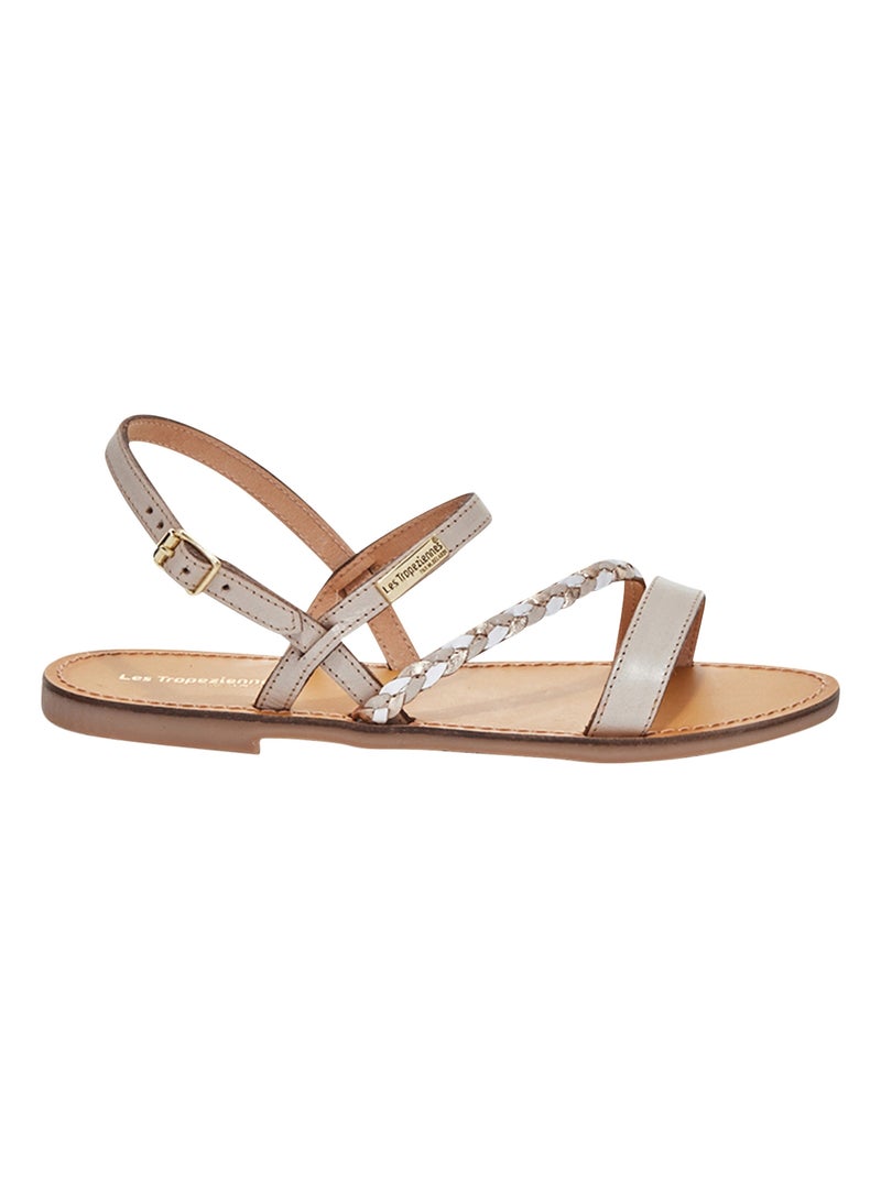 Sandales Cuir Les Tropeziennes Par M. Belarbi Batresse Beige - Kiabi