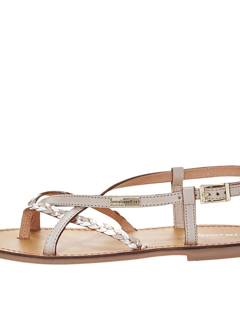 Sandales Cuir Les Tropeziennes Par M. Belarbi Chou Beige - Kiabi