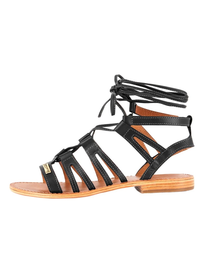 Sandales Cuir Les Tropeziennes Par M. Belarbi Hercule Noir - Kiabi