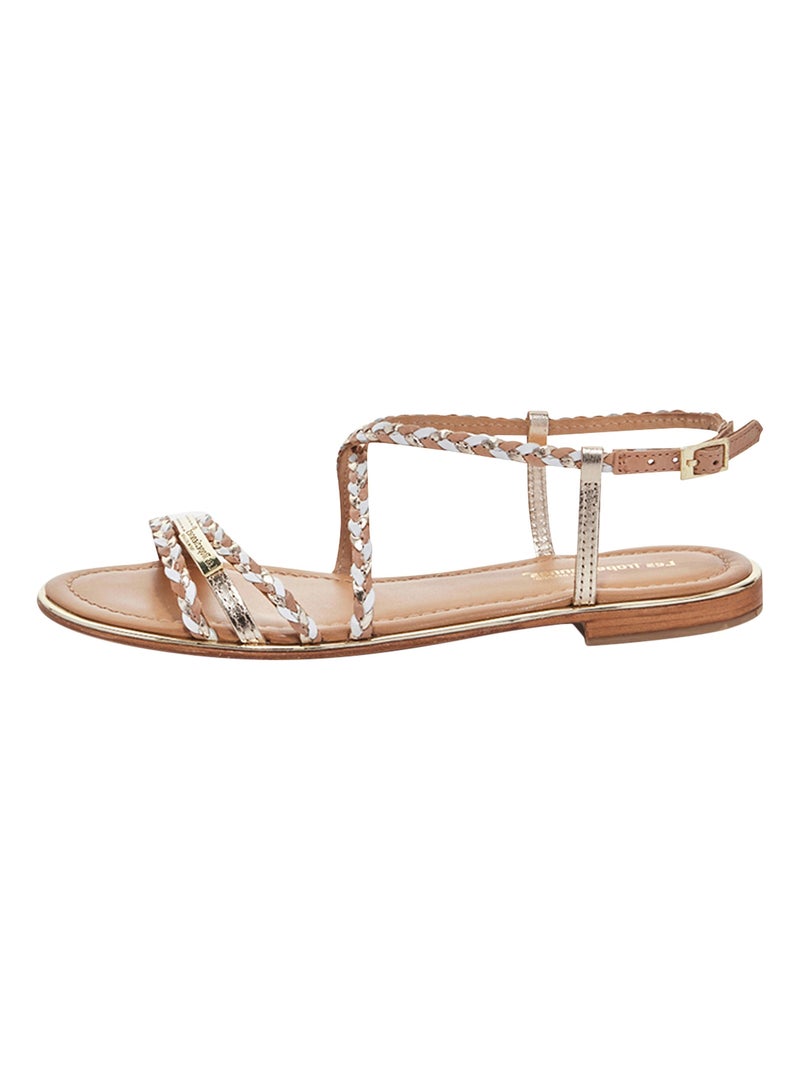 Sandales Cuir Les Tropeziennes Par M. Belarbi Homage Beige - Kiabi