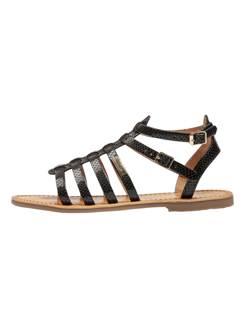 Sandales Cuir Les Tropeziennes Par M. Belrabi Hikaela Noir - Kiabi