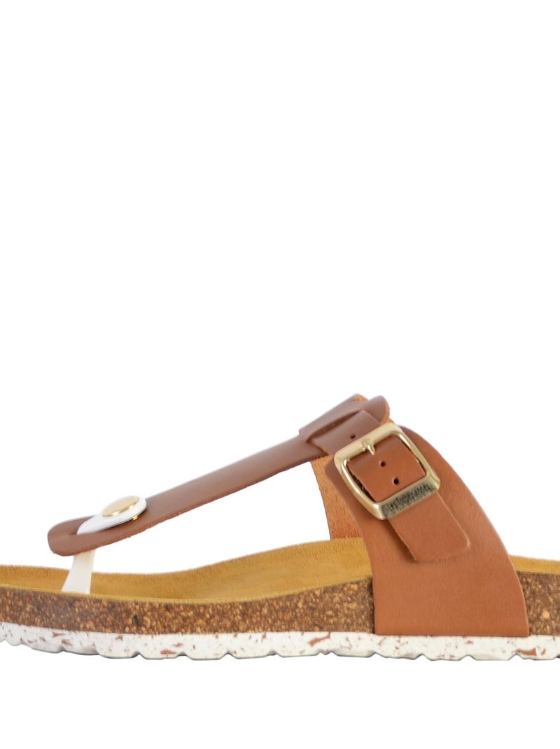Sandales Cuir Les Tropeziennes Phoenix Marron - Kiabi