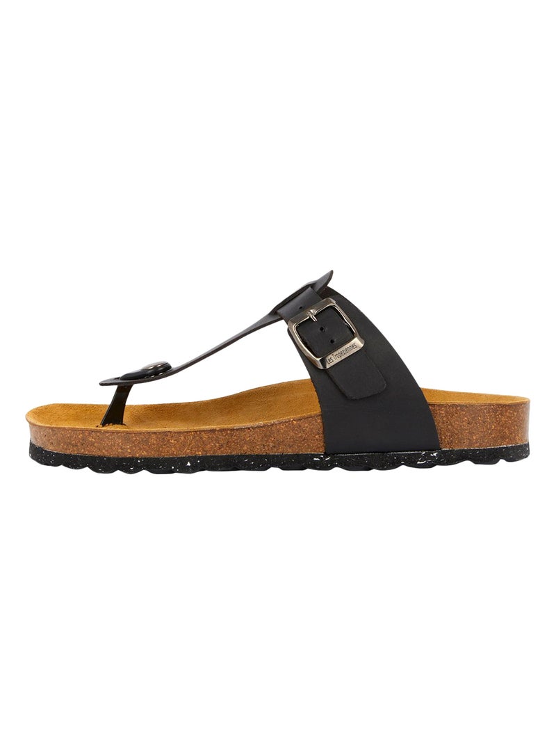 Sandales Cuir Les Tropeziennes Phoenix Noir - Kiabi
