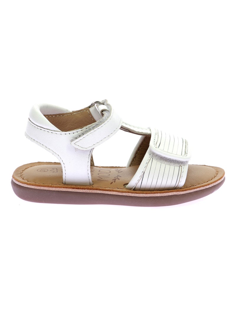 Sandales Cuir Mo Clodia Mod 8 Blanc - Kiabi
