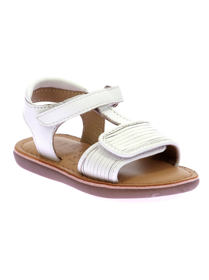 Sandales Cuir Mo Clodia Mod 8 Blanc - Kiabi