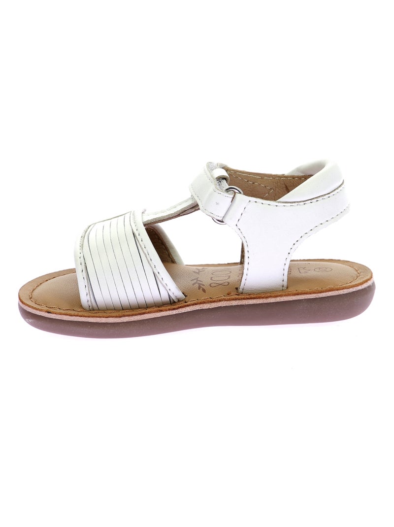 Sandales Cuir Mo Clodia Mod 8 Blanc - Kiabi