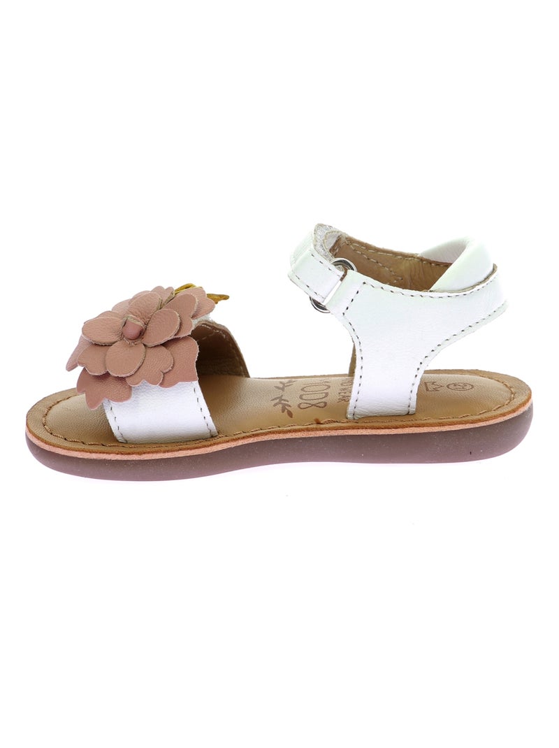 Sandales Cuir Mo Cloneha Mod 8 Blanc - Kiabi