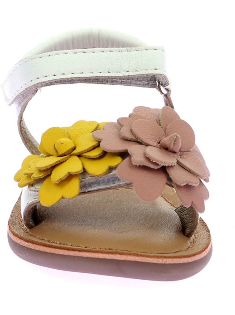 Sandales Cuir Mo Cloneha Mod 8 Blanc - Kiabi