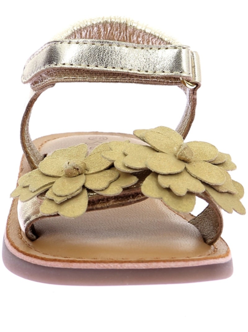 Sandales Cuir Mo Helen Mod 8 Doré/or - Kiabi