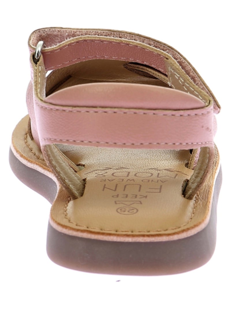 Sandales Cuir Mo Helena Mod 8 Rose - Kiabi