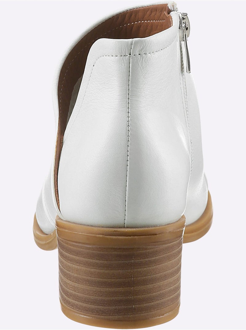 Sandales Cuir Nappa De Vache - Taille Standard - helline Blanc - Kiabi