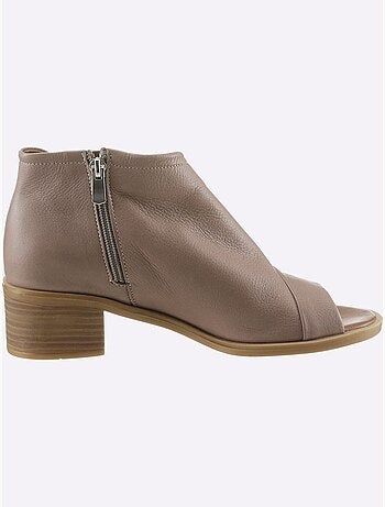 Sandales Cuir Nappa De Vache - Taille Standard - Helline