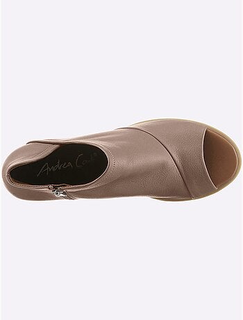 Sandales Cuir Nappa De Vache - Taille Standard - Helline