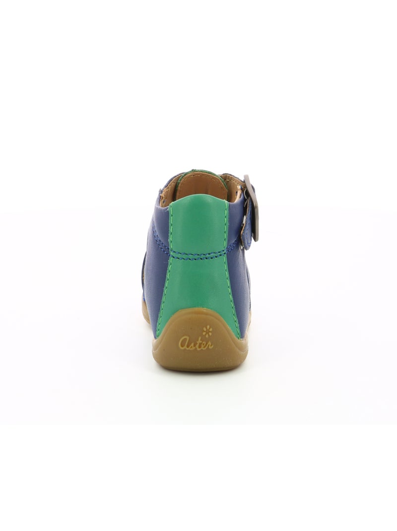 Sandales Cuir Odassio Aster Bleu - Kiabi