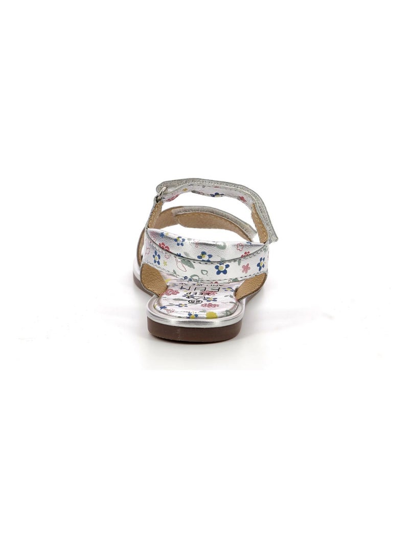 Sandales Cuir Paganisa Argent - Kiabi