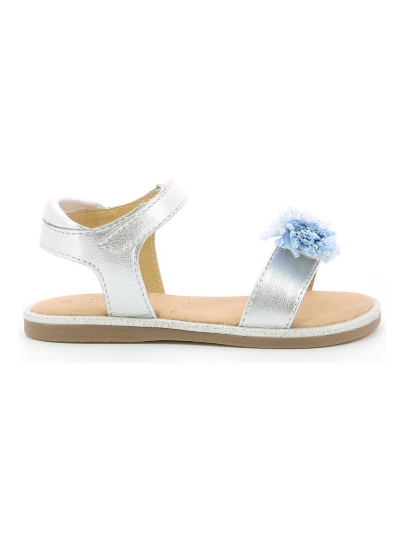 Sandales Cuir Palina Mod 8 Argent - Kiabi