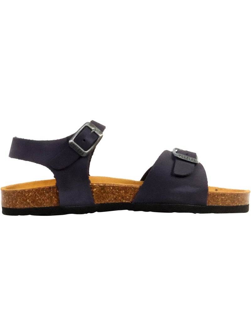 Sandales Cuir Plakton Louis Bleu - Kiabi