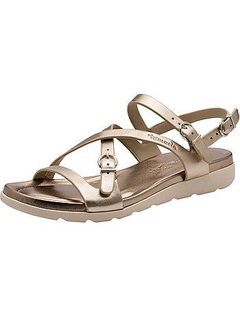 Sandales Cuir Plate Tamaris