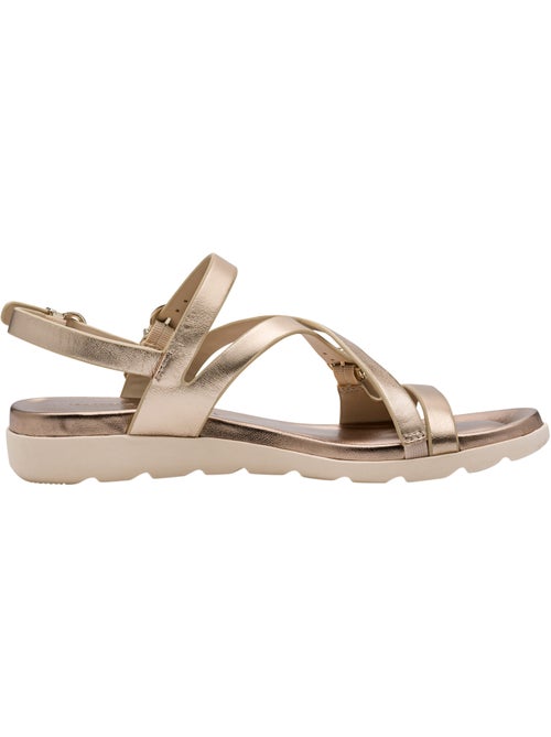 Sandales Cuir Plate Tamaris - Kiabi