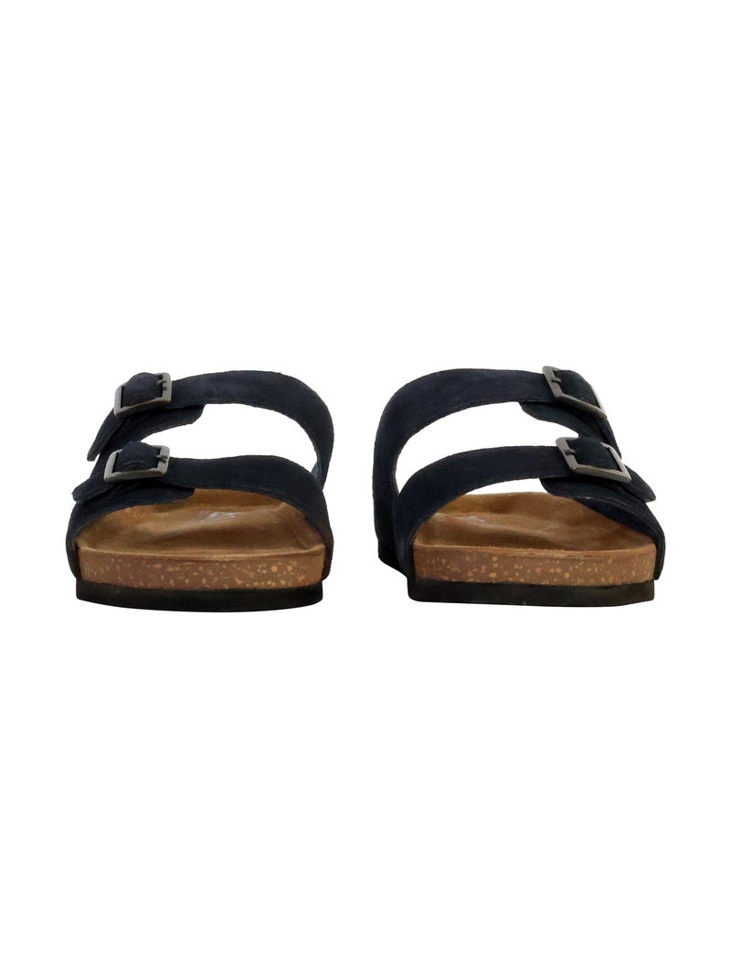 Sandales Cuir Redskins California Bleu marine - Kiabi