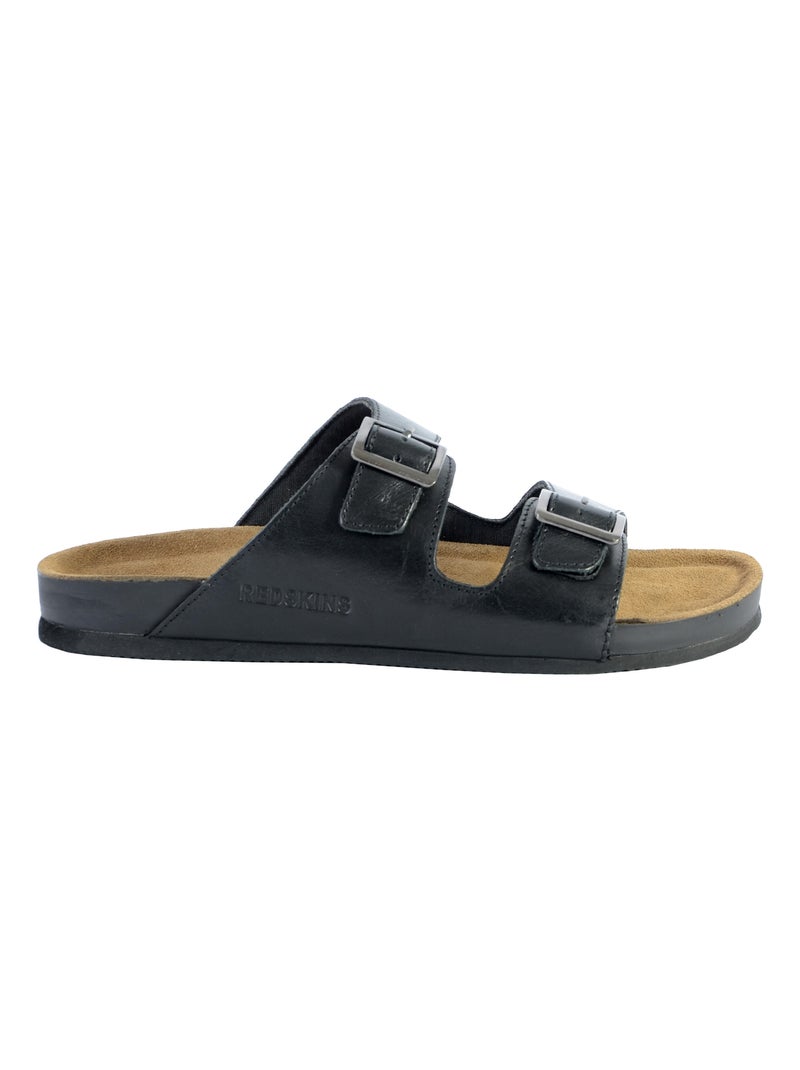 Sandales Cuir Redskins Californie Noir - Kiabi