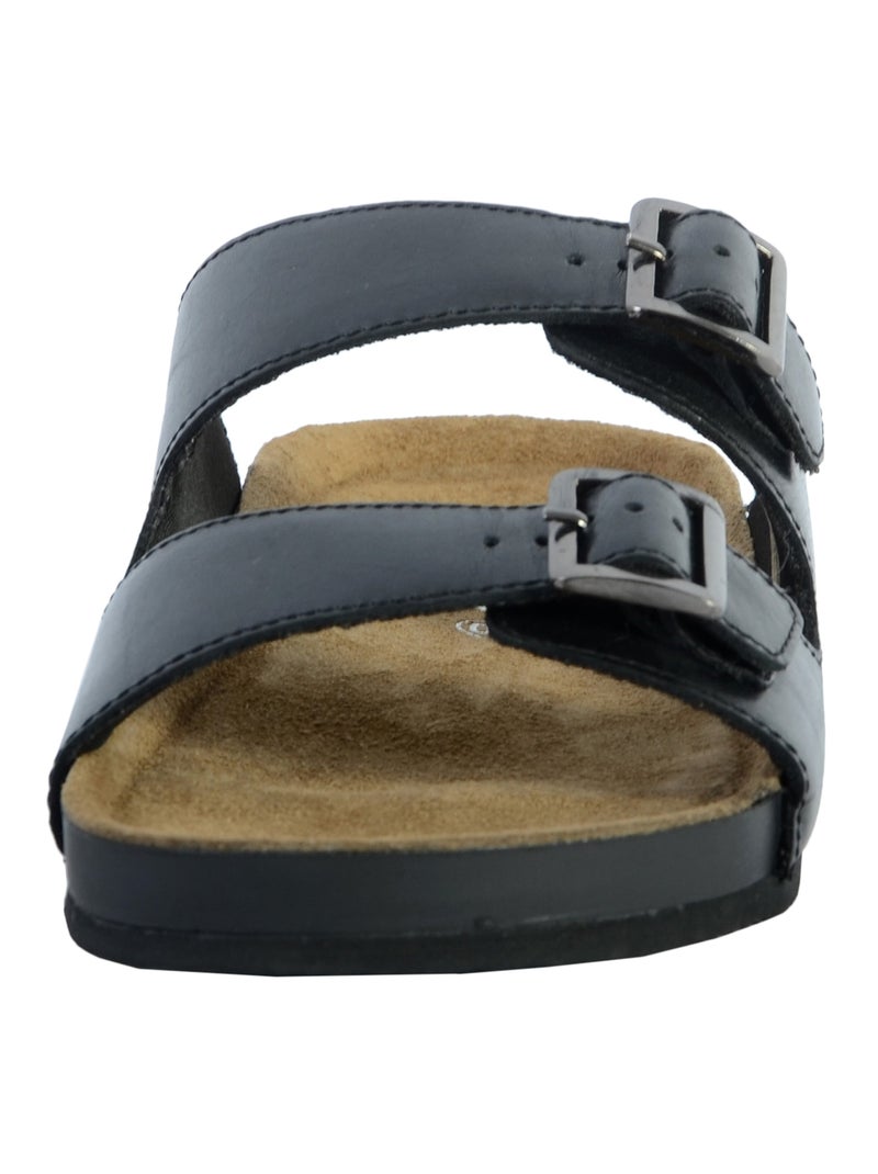 Sandales Cuir Redskins Californie Noir - Kiabi