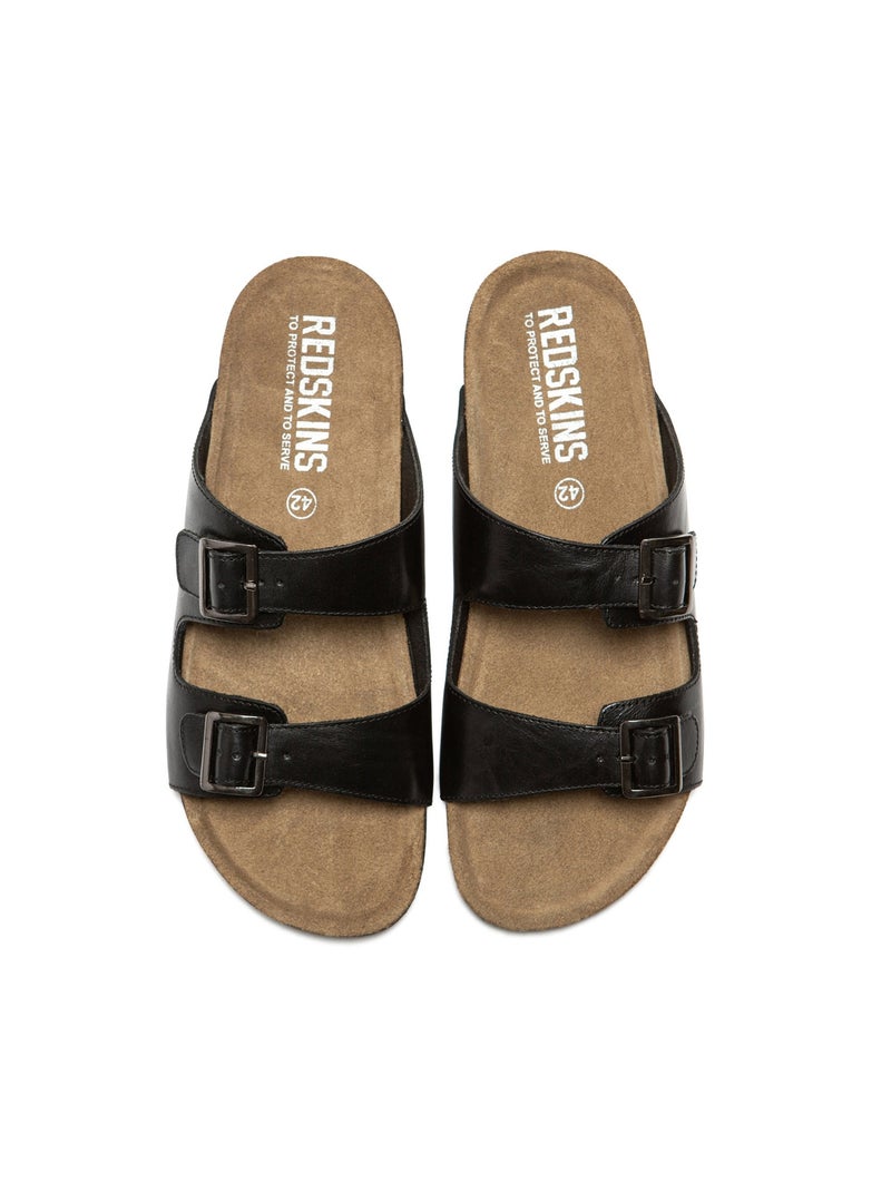 Sandales Cuir Redskins Californie Noir - Kiabi