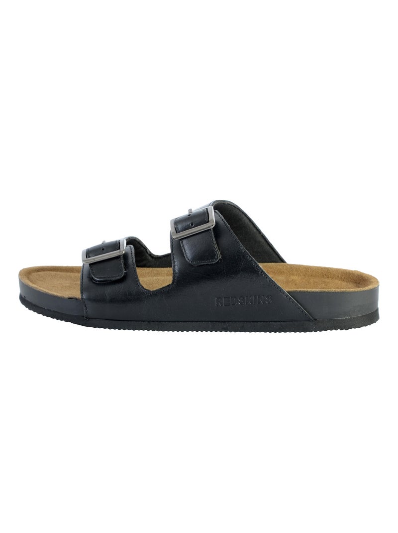 Sandales Cuir Redskins Californie Noir - Kiabi
