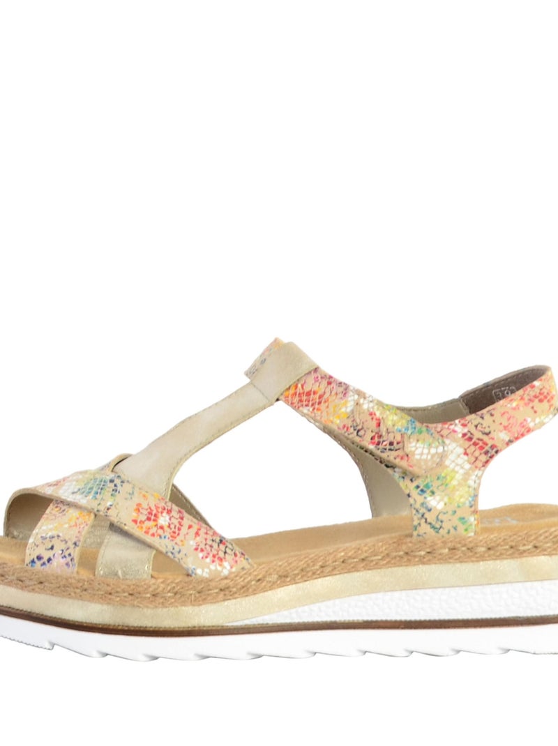 Sandales Cuir Rieker Everest V7919 Multicolore - Kiabi