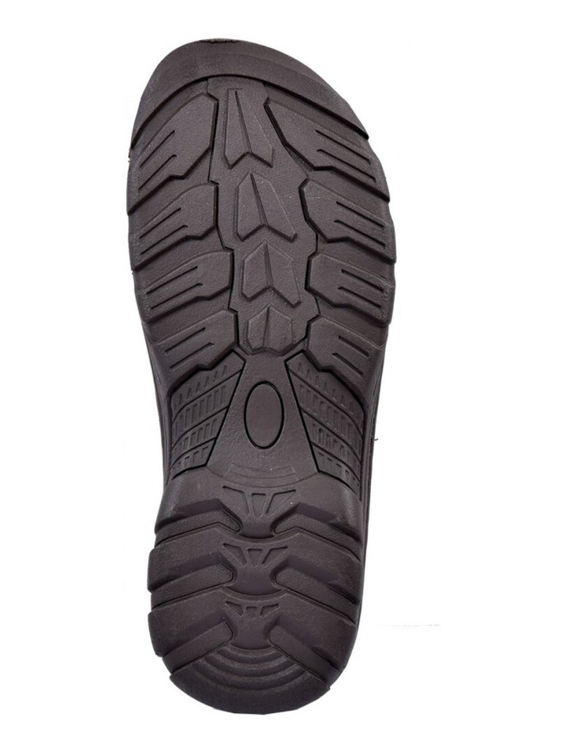 Sandales CUIR scratch Marron havane - Kiabi