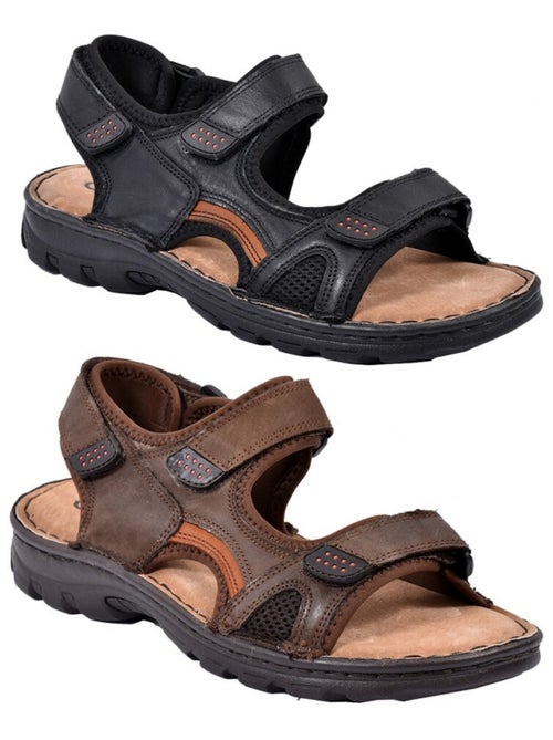 Sandales CUIR scratch - Kiabi
