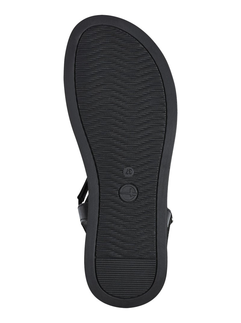 Sandales Cuir Tamaris 28250-20 Noir - Kiabi