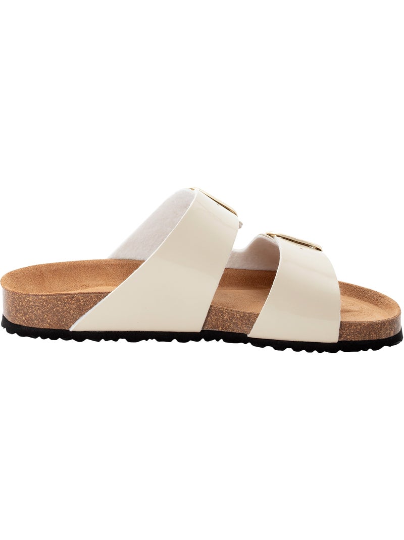 Sandales Cuir Tamaris Beige - Kiabi
