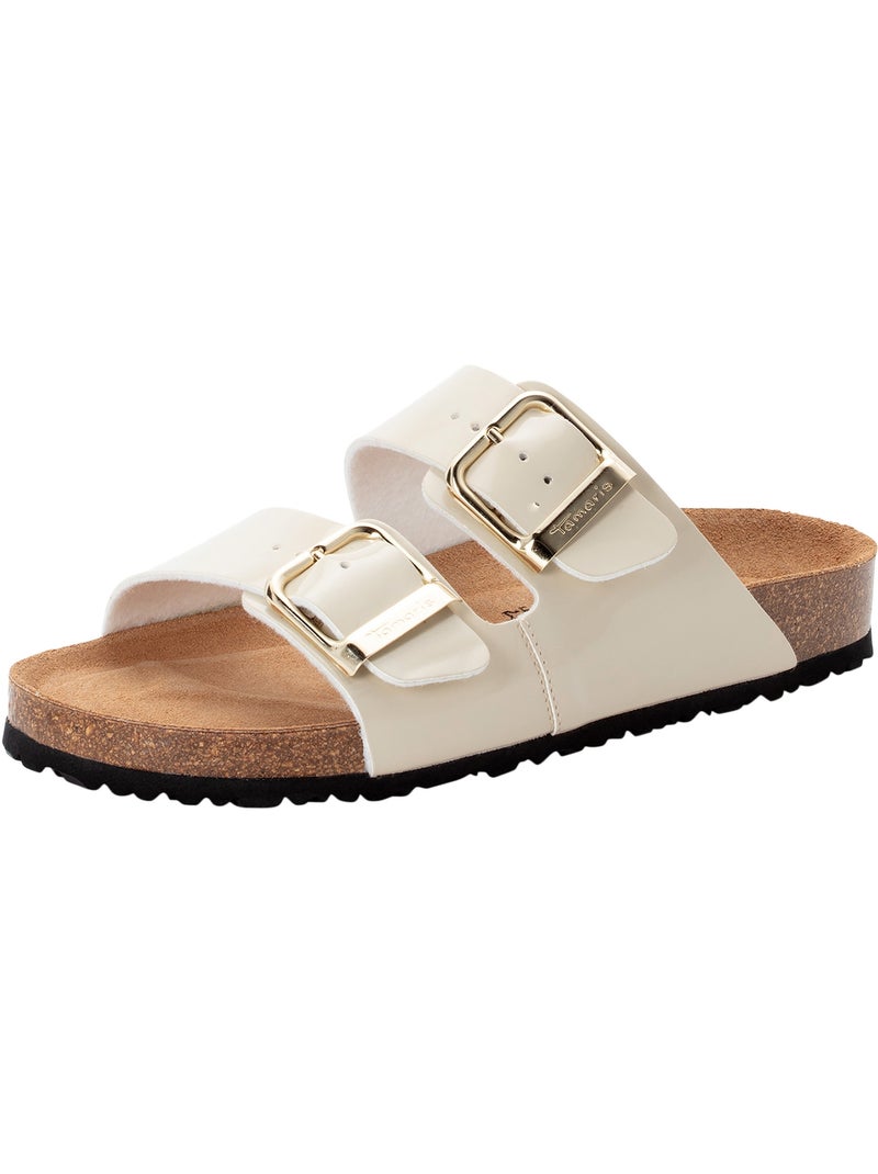 Sandales Cuir Tamaris Beige - Kiabi